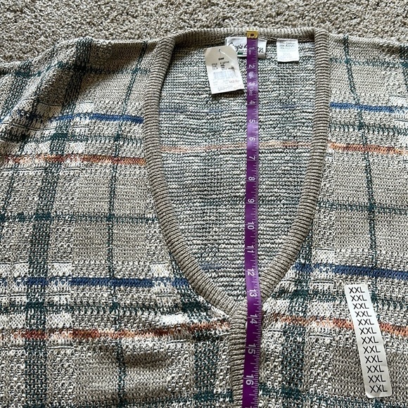 Cardigan button Vneck long sleeve Giorgio Di Firenze made in Italy sz XXL - Picture 4 of 9